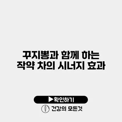 꾸지뽕과 함께 하는 작약 차의 시너지 효과