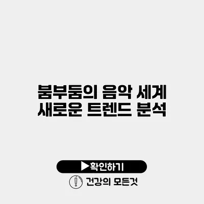 붐부둠의 음악 세계 새로운 트렌드 분석