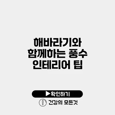 해바라기와 함께하는 풍수 인테리어 팁