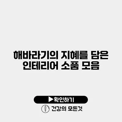 해바라기의 지혜를 담은 인테리어 소품 모음