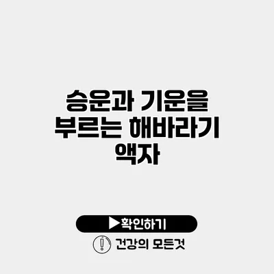 승운과 기운을 부르는 해바라기 액자